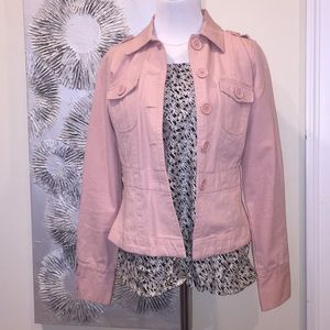 pink jean jacket